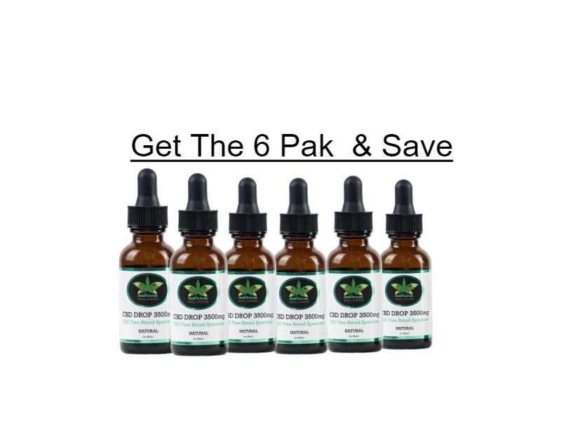 CBD Oil Drops 3500mg THC Free 1 - OZ BOTTLE - auspiciouswellness